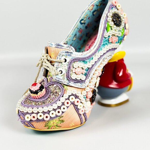 Irregular Choice I’m Late I’m Late Alice in Wonderland Heels – Size 38 - Picture 7 of 9